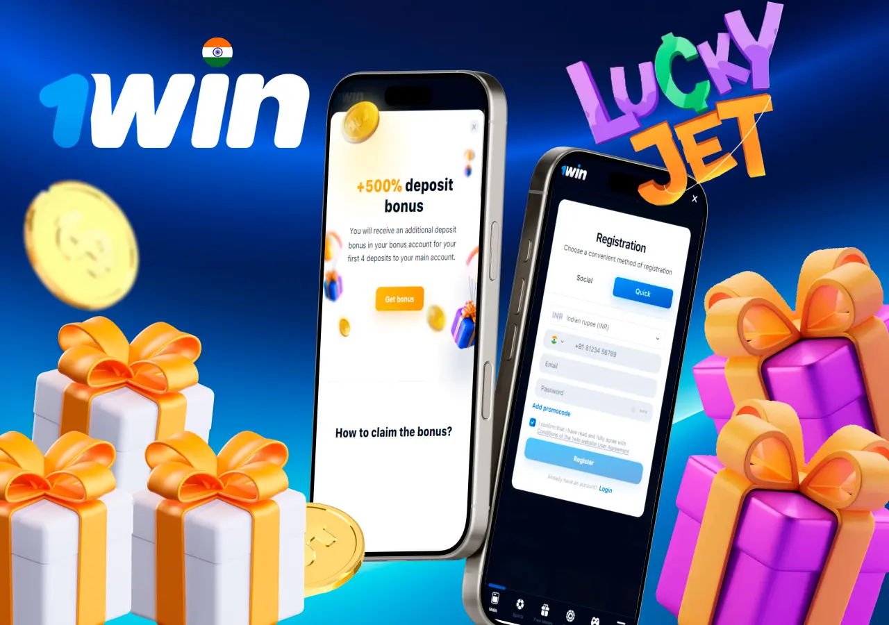 Lucky Jet through the mobile app with convenient registration options